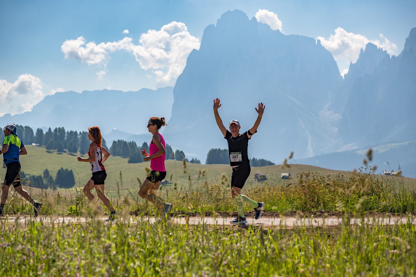 Seiser Alm Laufpanorama